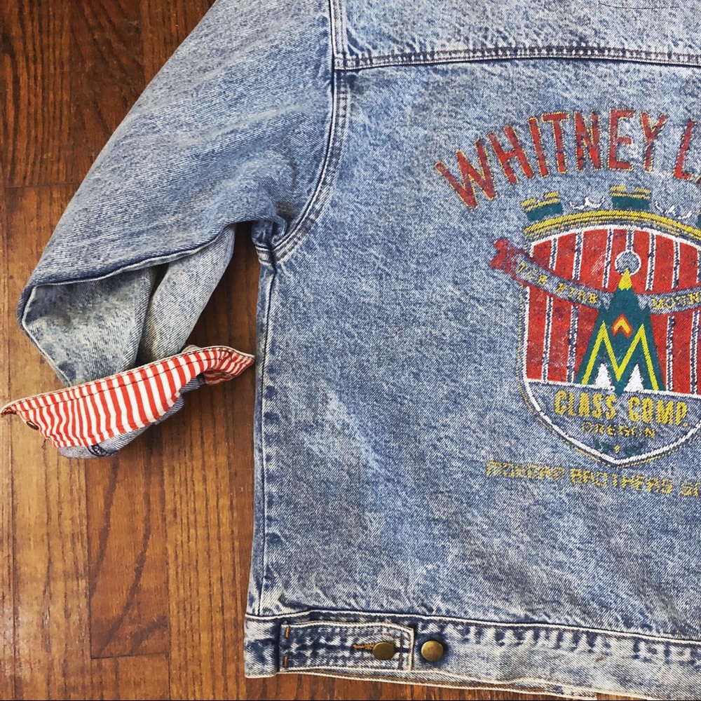 Vintage Whitney Lakes Oregon Denim Jacket